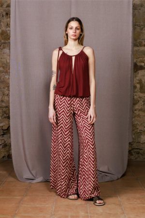 Trizzano zig zag bordeaux M